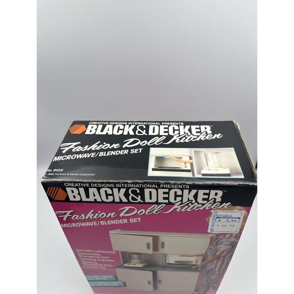 Vintage BLACK & DECKER FASHION DOLL KITCHEN Sealed In Box - Picture 4 of 10